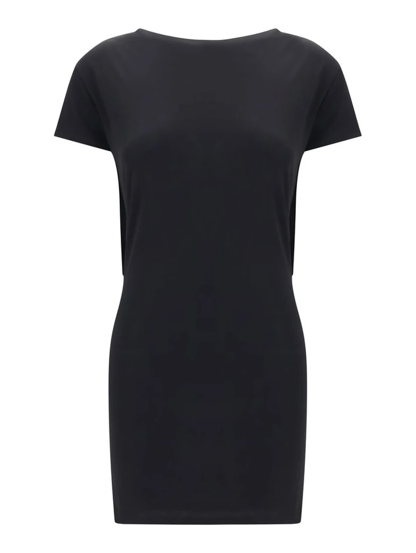 Black Viscose Cocktail Dress