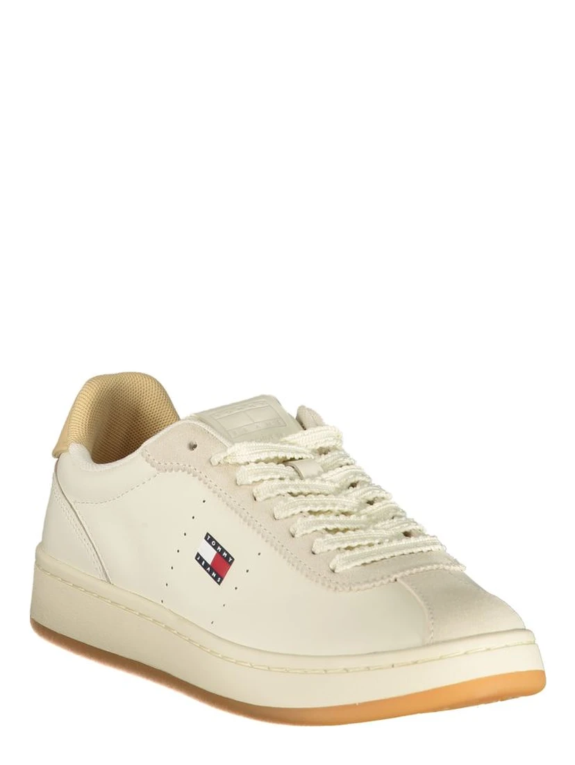 Beige Polyurethane Womens Sneaker