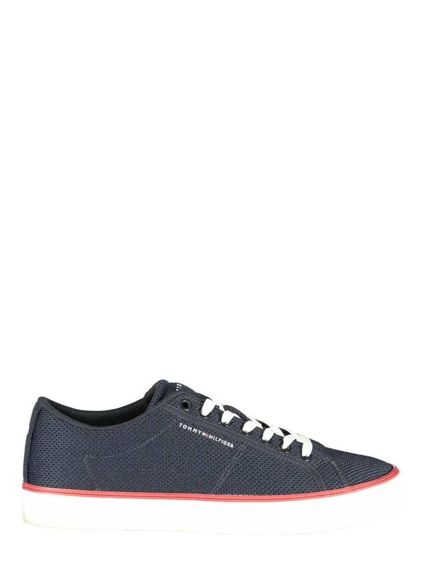 Blue Polyester Men's Sneaker