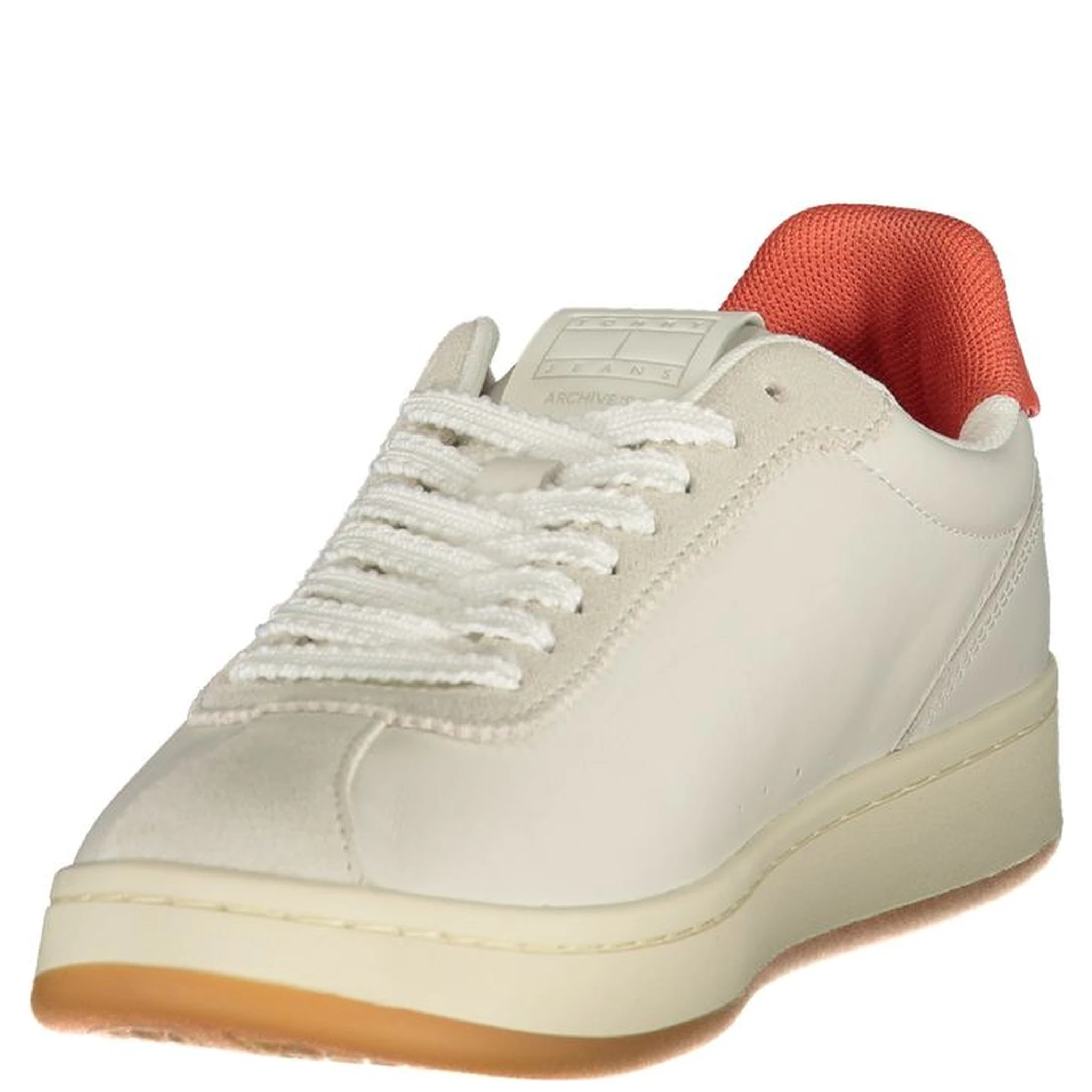 Beige Polyester Athletic Sneakers
