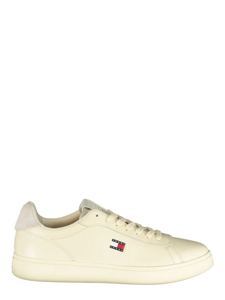 White Polyurethane Men's Sneaker