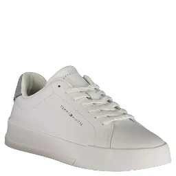 White Polyurethane Men's Sneaker