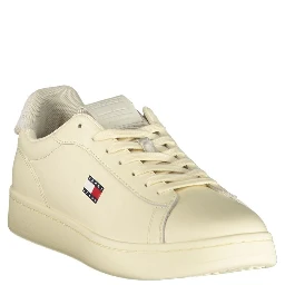 White Polyurethane Men's Sneaker