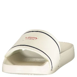 White Polyurethane Women's Slipper
