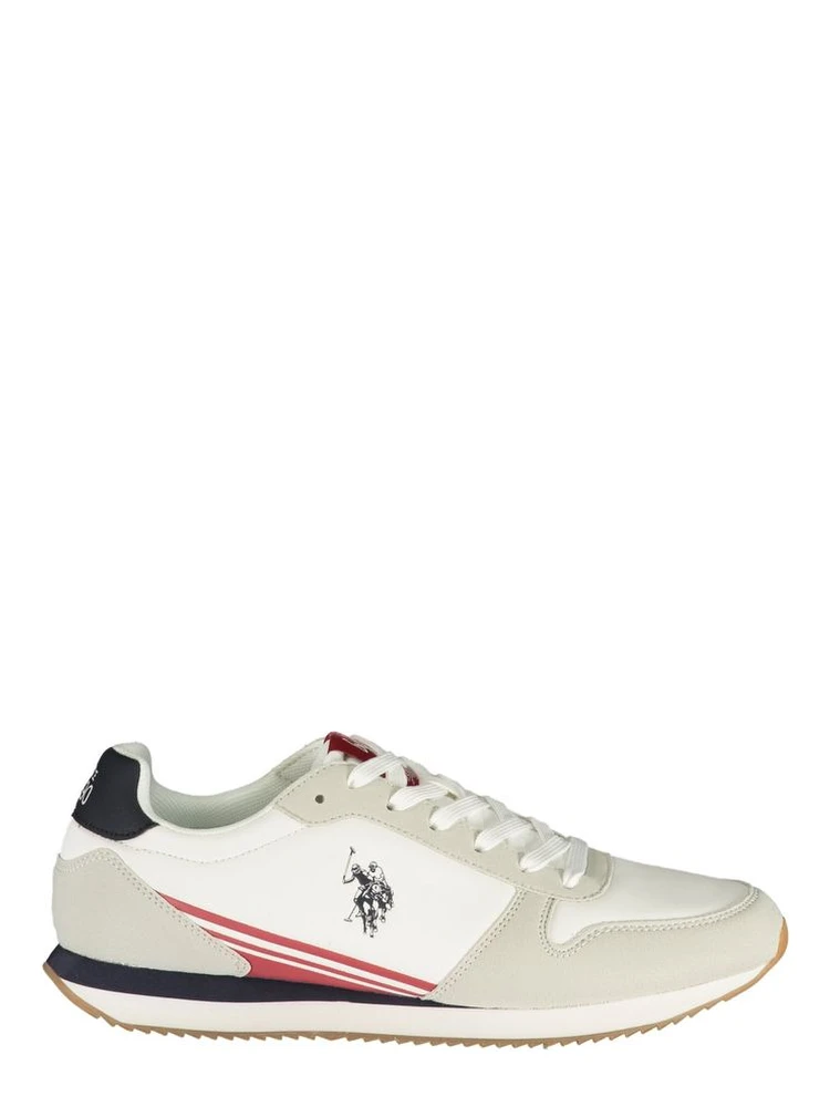 White Polyurethane Men's Sneaker