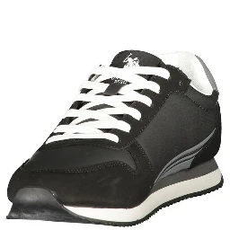 Black Polyurethane Men's Sneaker