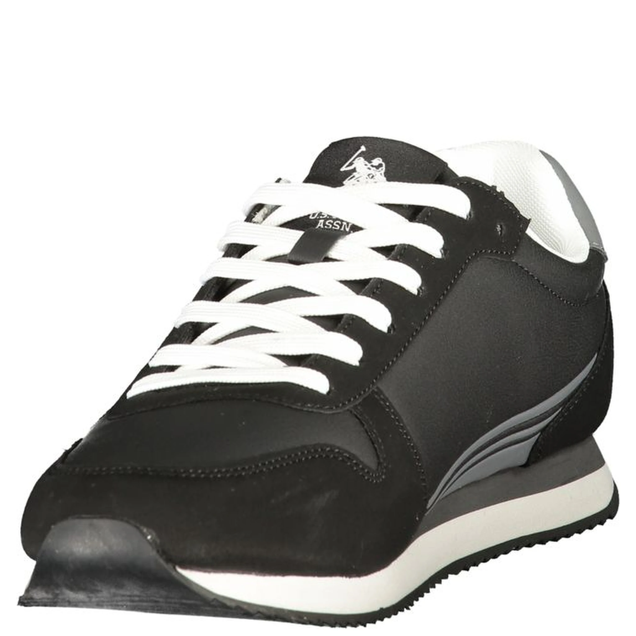 Black Polyurethane Men's Sneaker