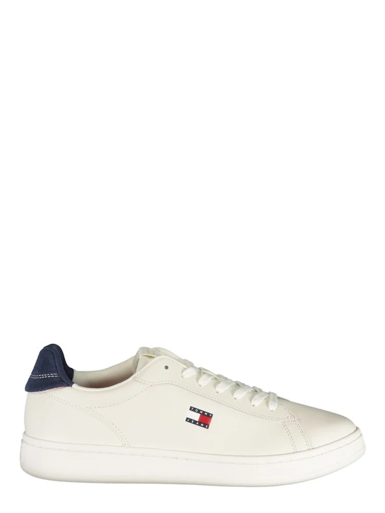 White Polyurethane Men's Sneaker