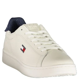 White Polyurethane Men's Sneaker