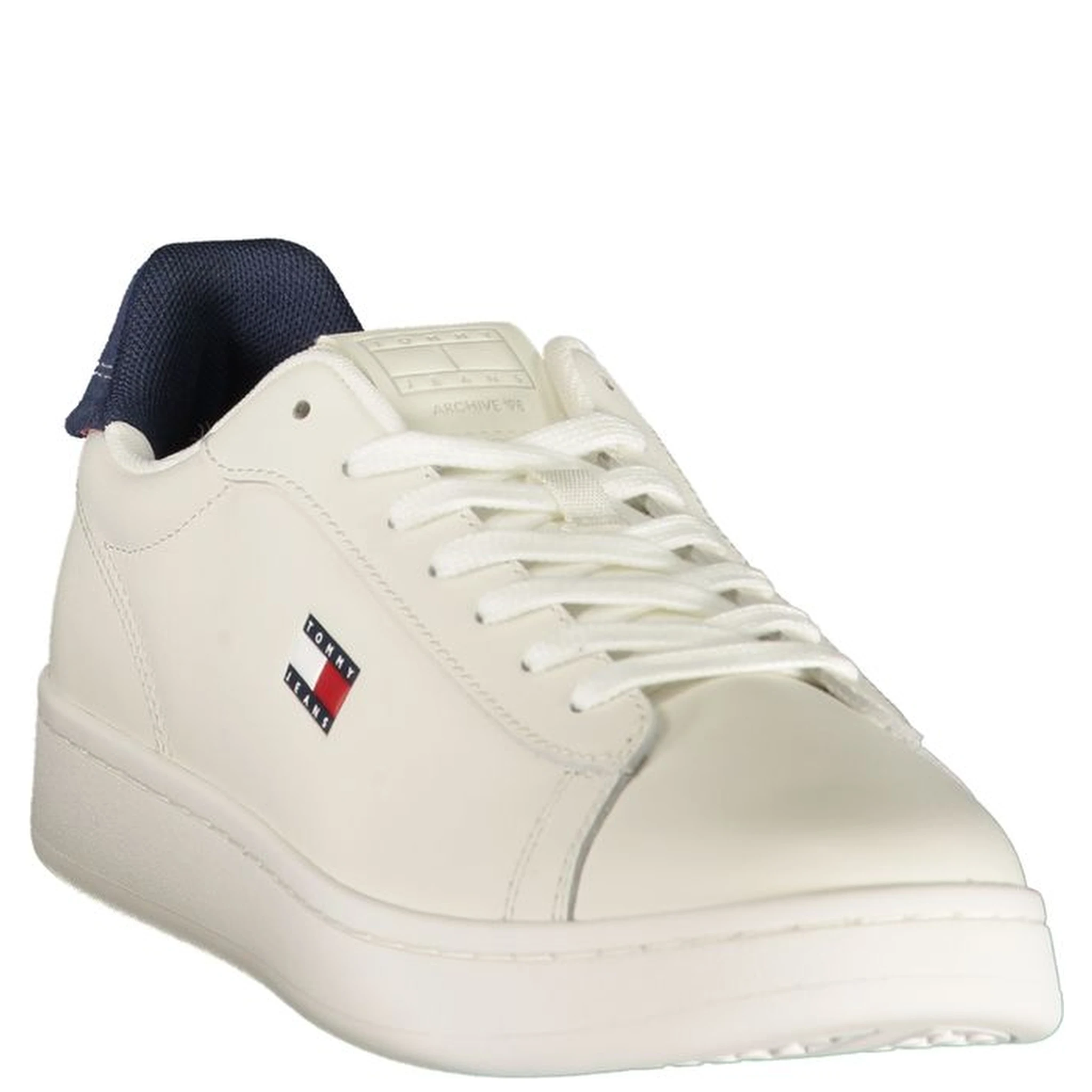 White Polyurethane Men's Sneaker