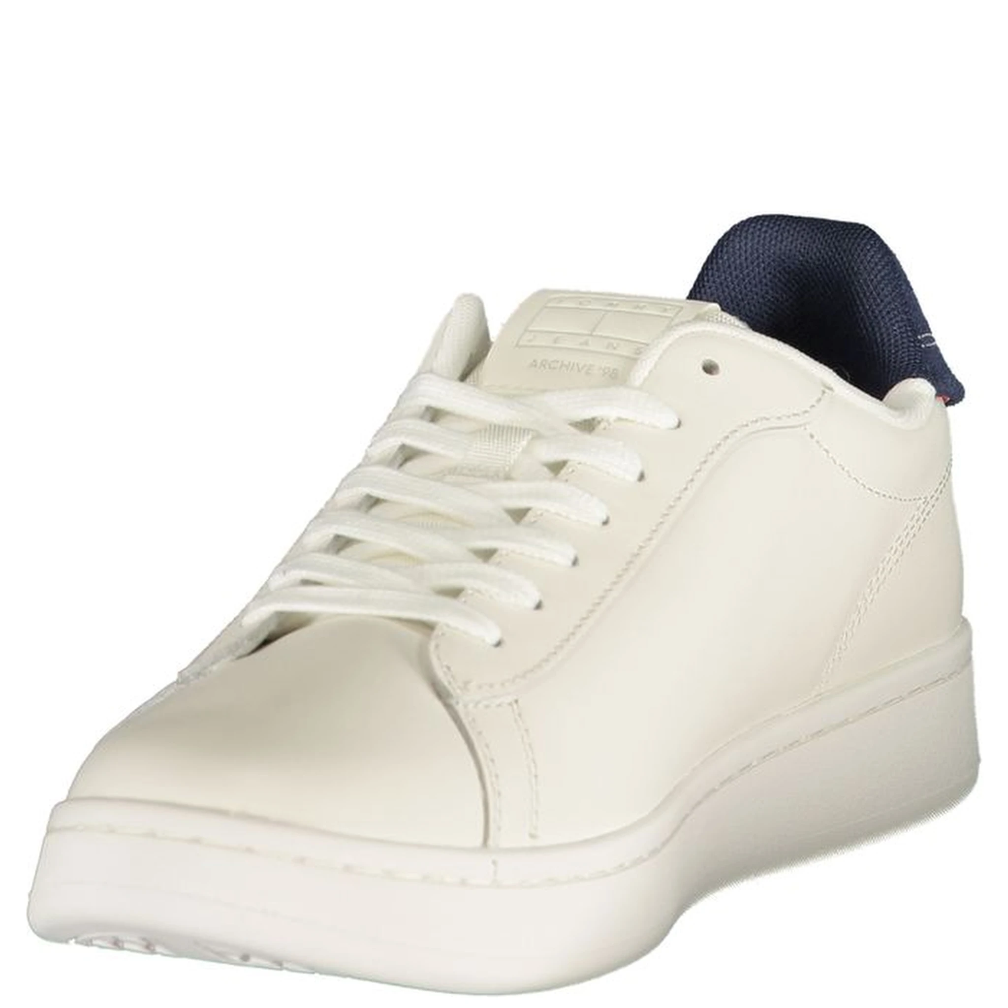 White Polyurethane Men's Sneaker
