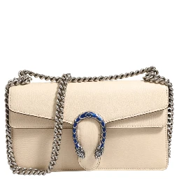 Dionysus White Leather Handbag