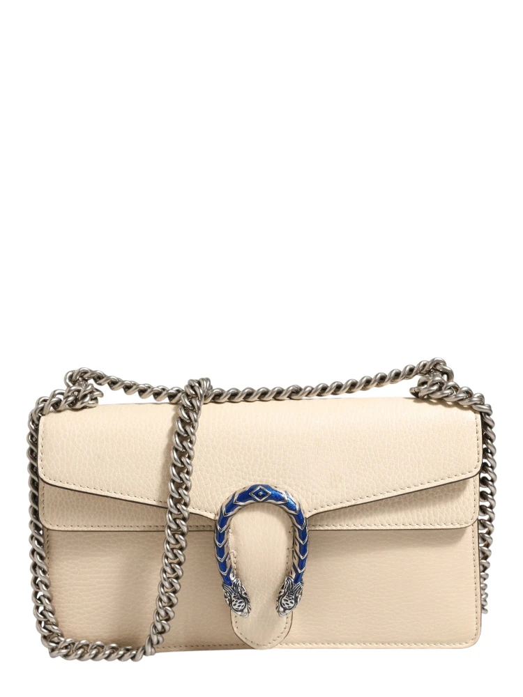 Dionysus White Leather Handbag