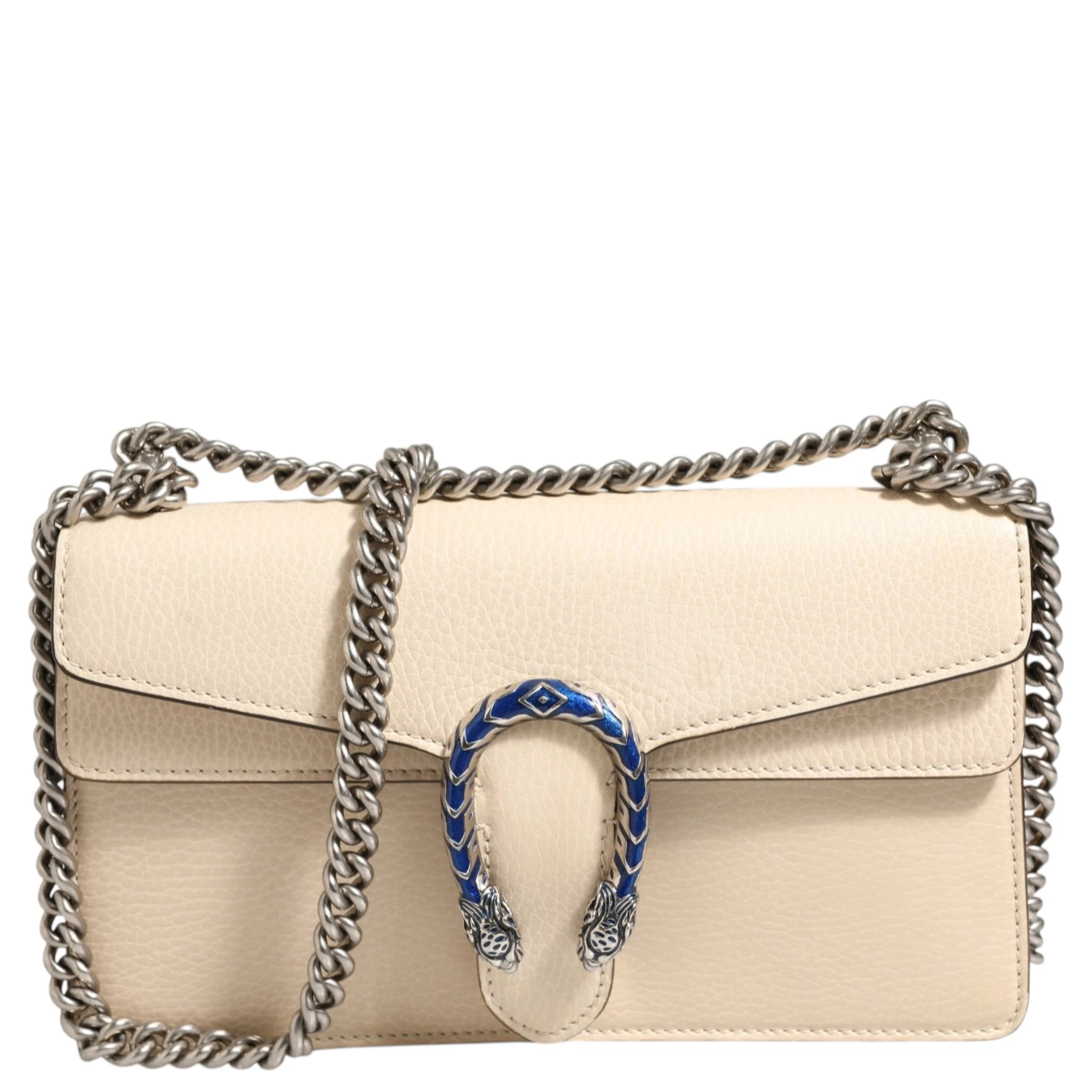 Dionysus White Leather Handbag