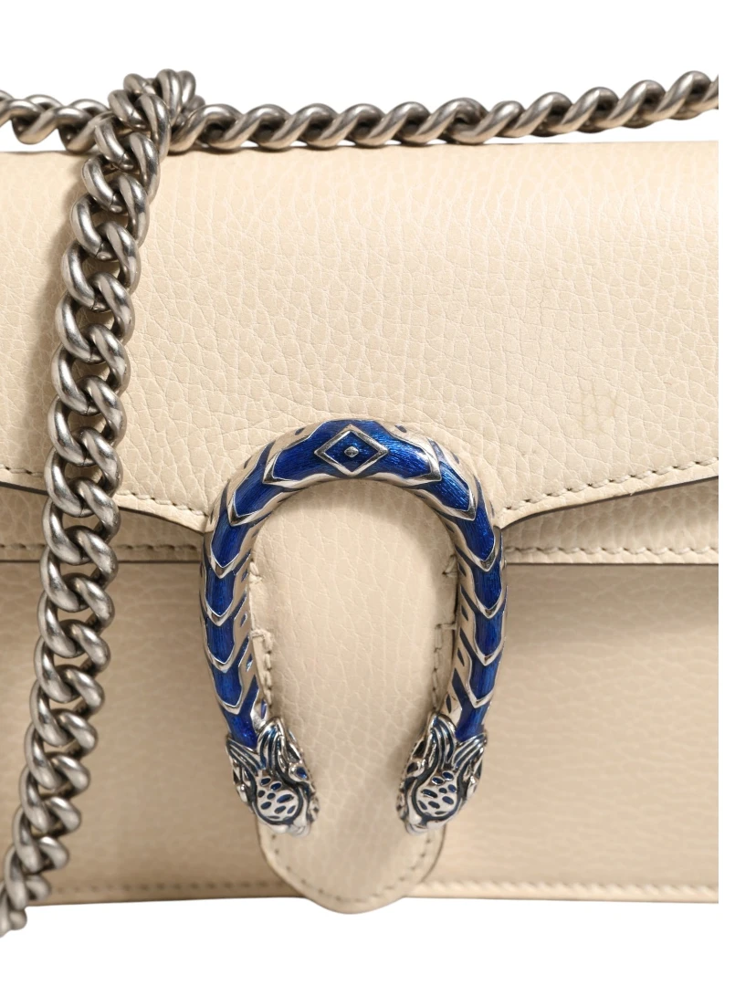 Dionysus White Leather Handbag