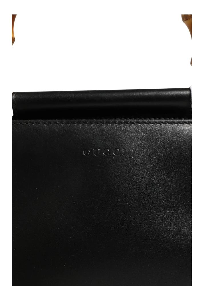 Nymphaea Bamboo Top Handle Leather Bag alternative