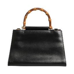 Nymphaea Bamboo Top Handle Leather Bag