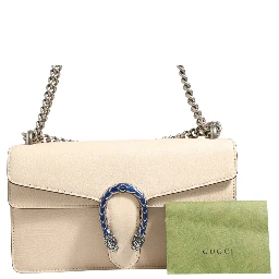 Dionysus White Leather Handbag