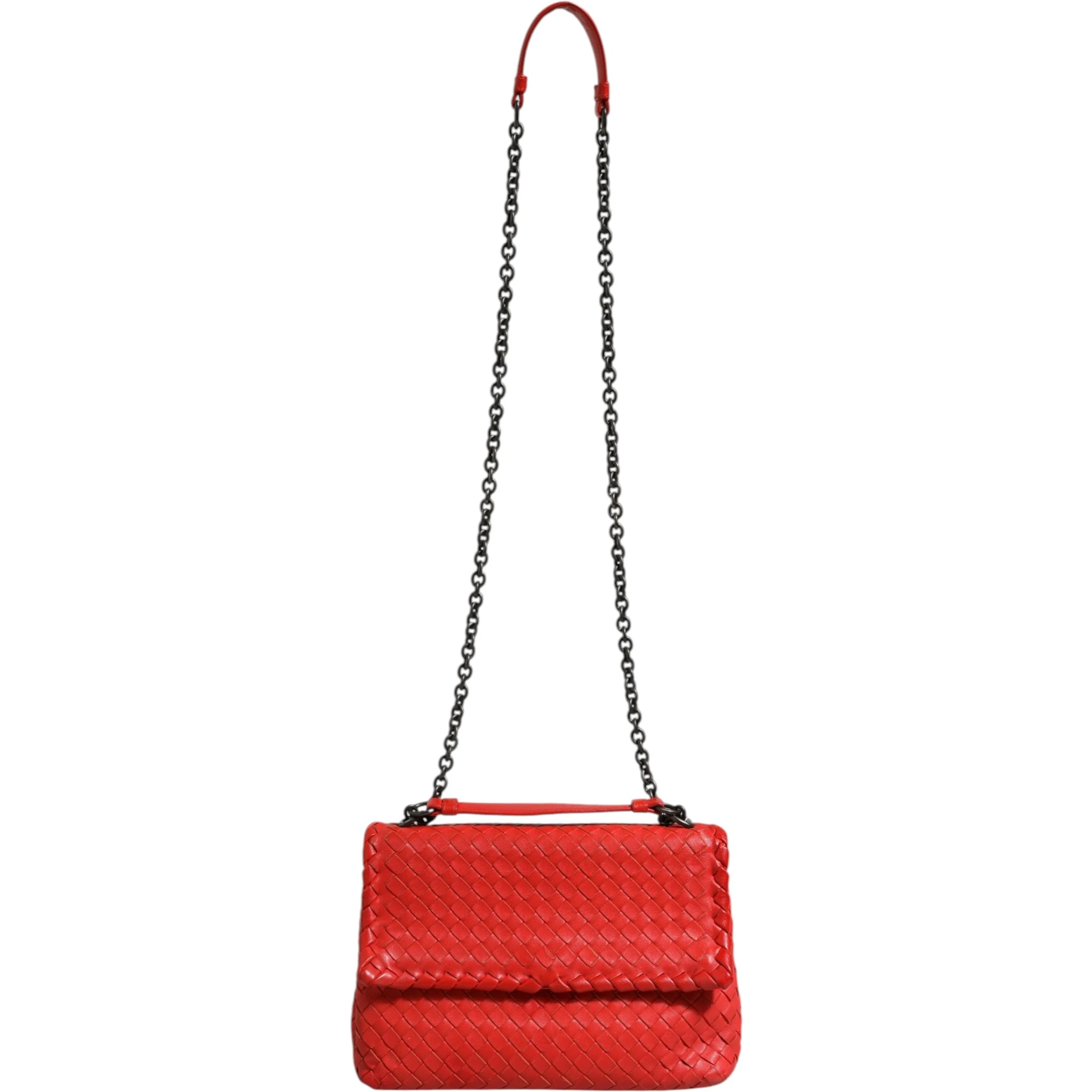 Olimpia Small Intrecciato Leather Shoulder Bag