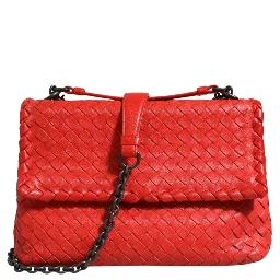 Olimpia Small Intrecciato Leather Shoulder Bag