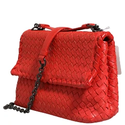 Olimpia Small Intrecciato Leather Shoulder Bag