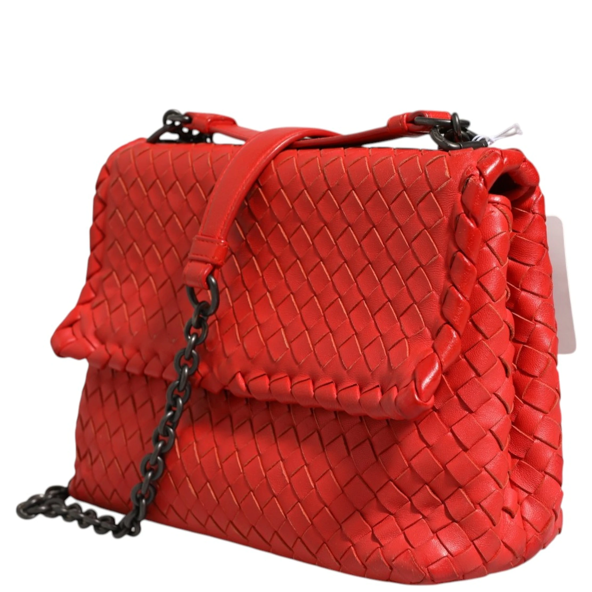 Olimpia Small Intrecciato Leather Shoulder Bag