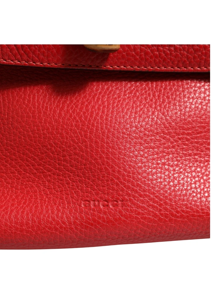 Red Leather Bamboo Daily Tote Crossbody Bag alternative