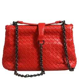 Olimpia Small Intrecciato Leather Shoulder Bag