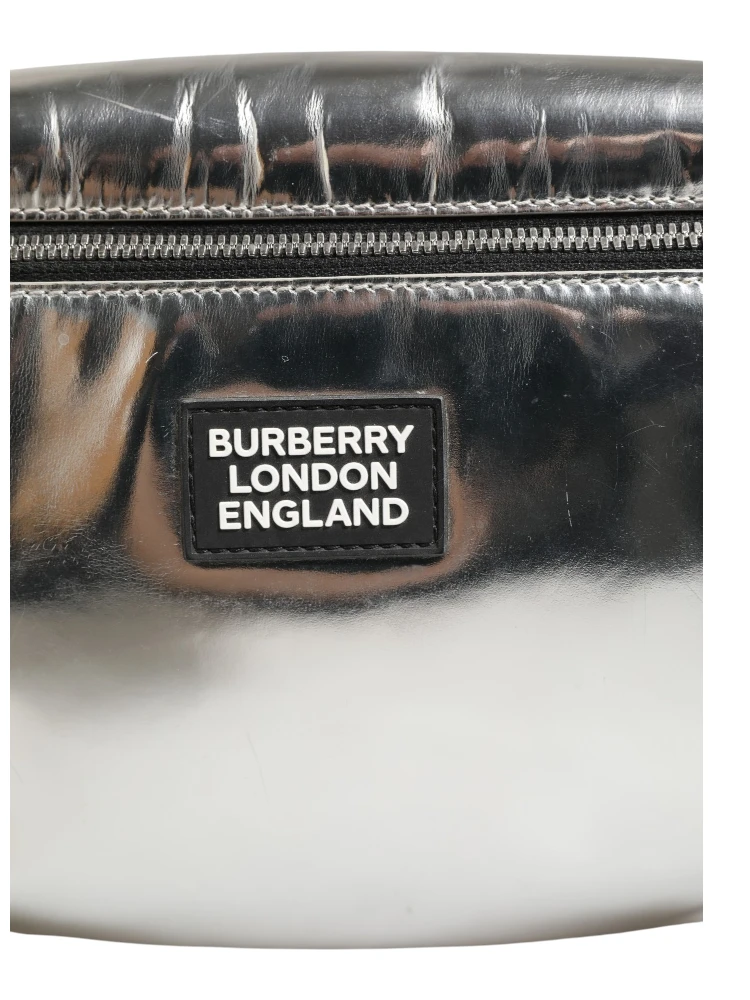 Belt bag Silver in Synthetic alternative