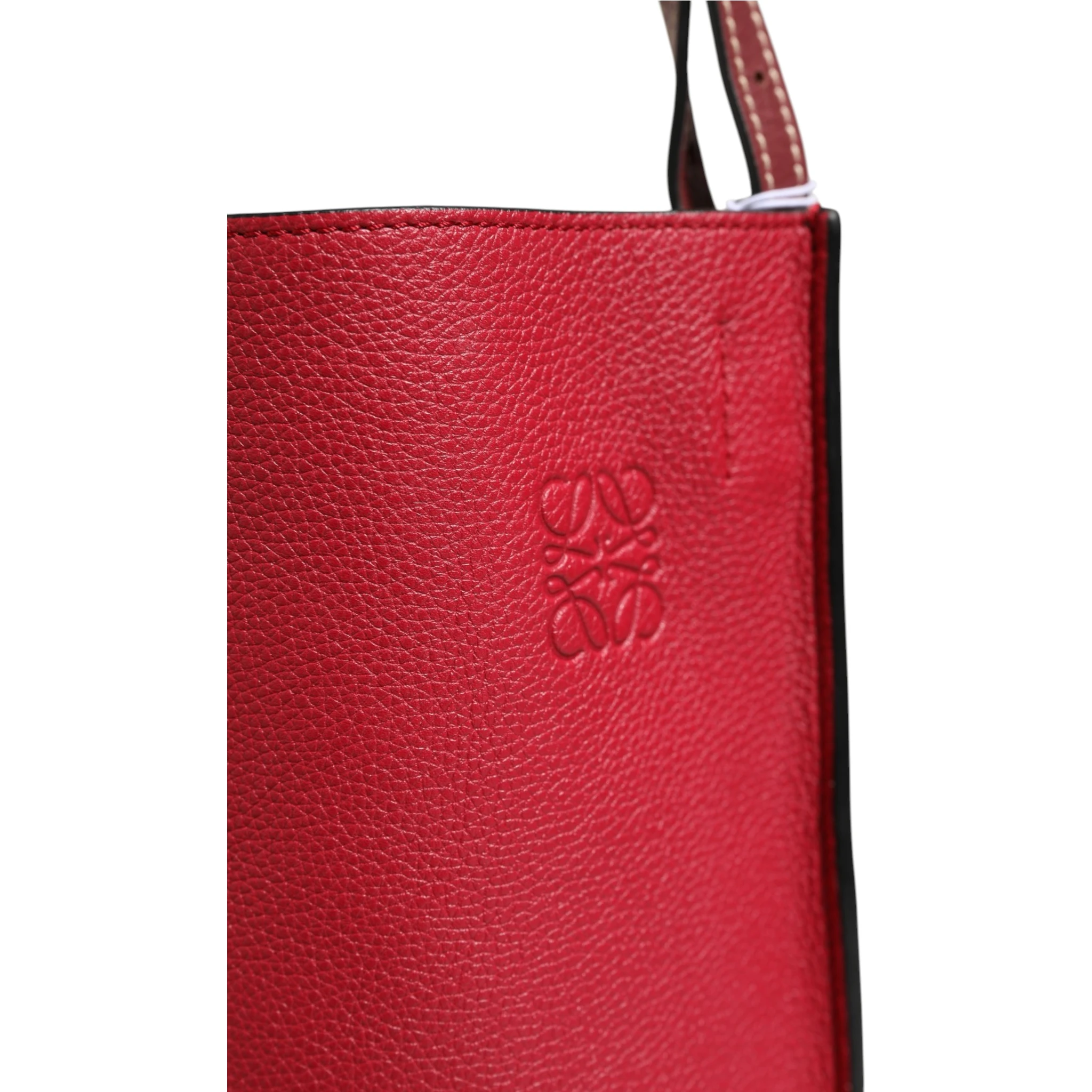 Gate Raspberry & Wine Leather Bucket Bag