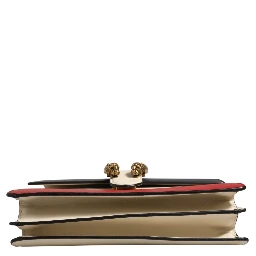 Dionysus Bamboo Top Handle Bag Colorblock Leather