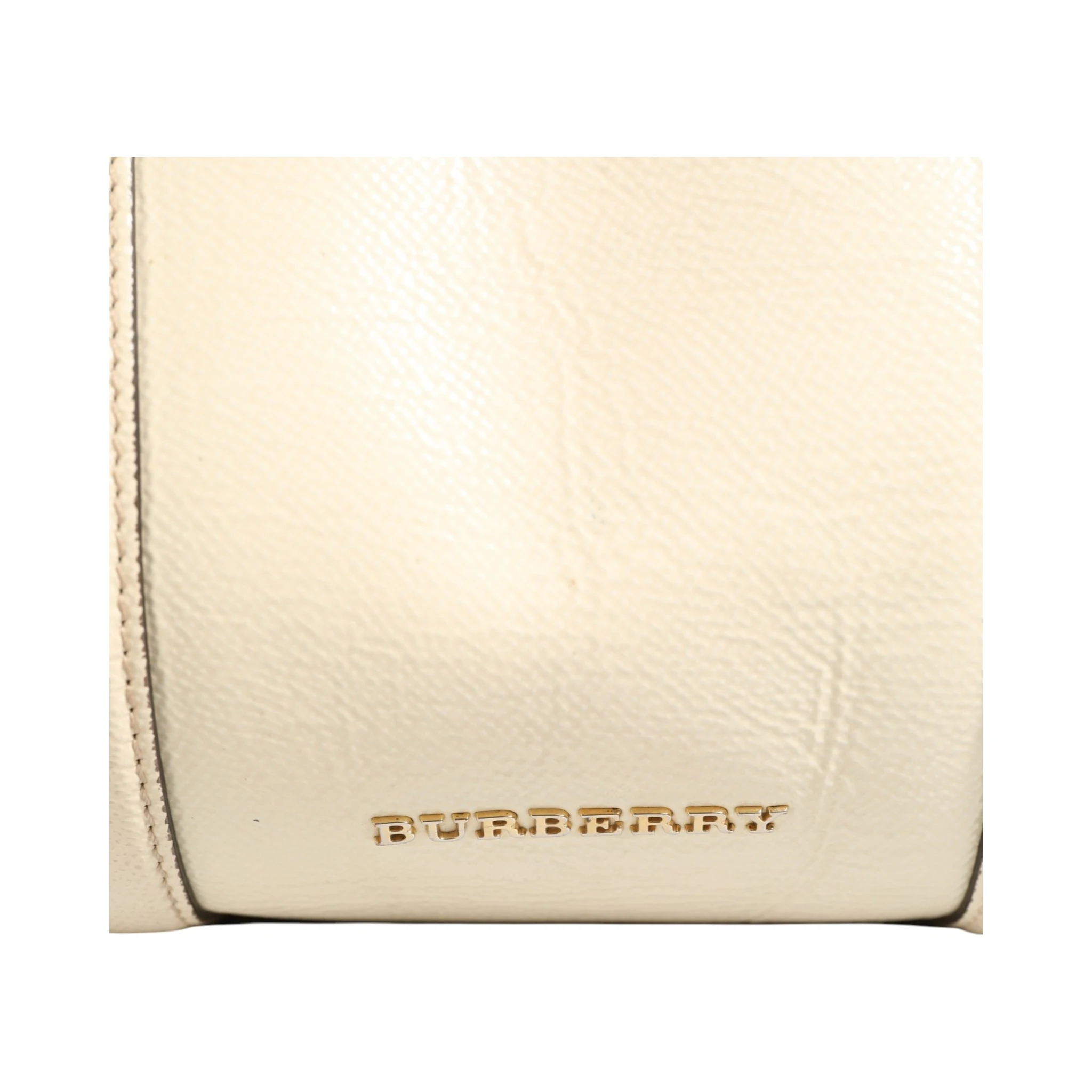 Chalk White Large Leather Tote Bag
