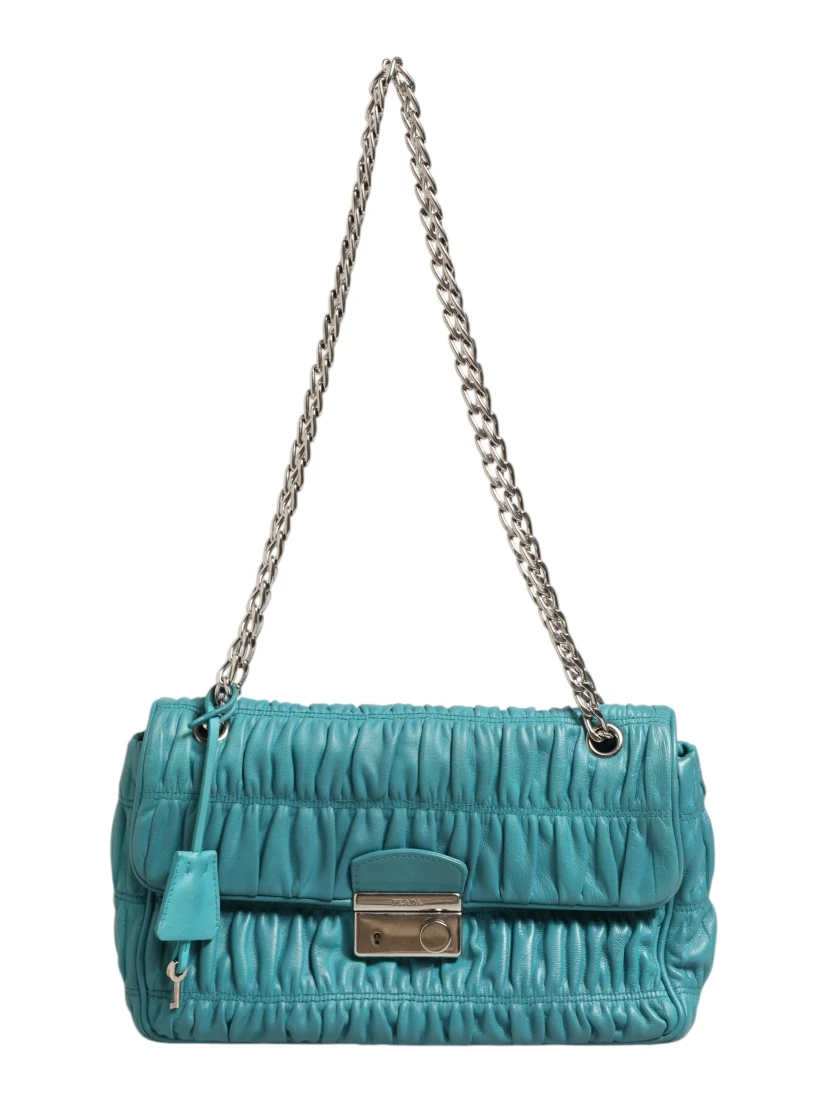 Nappa Gaufre Flap Bag