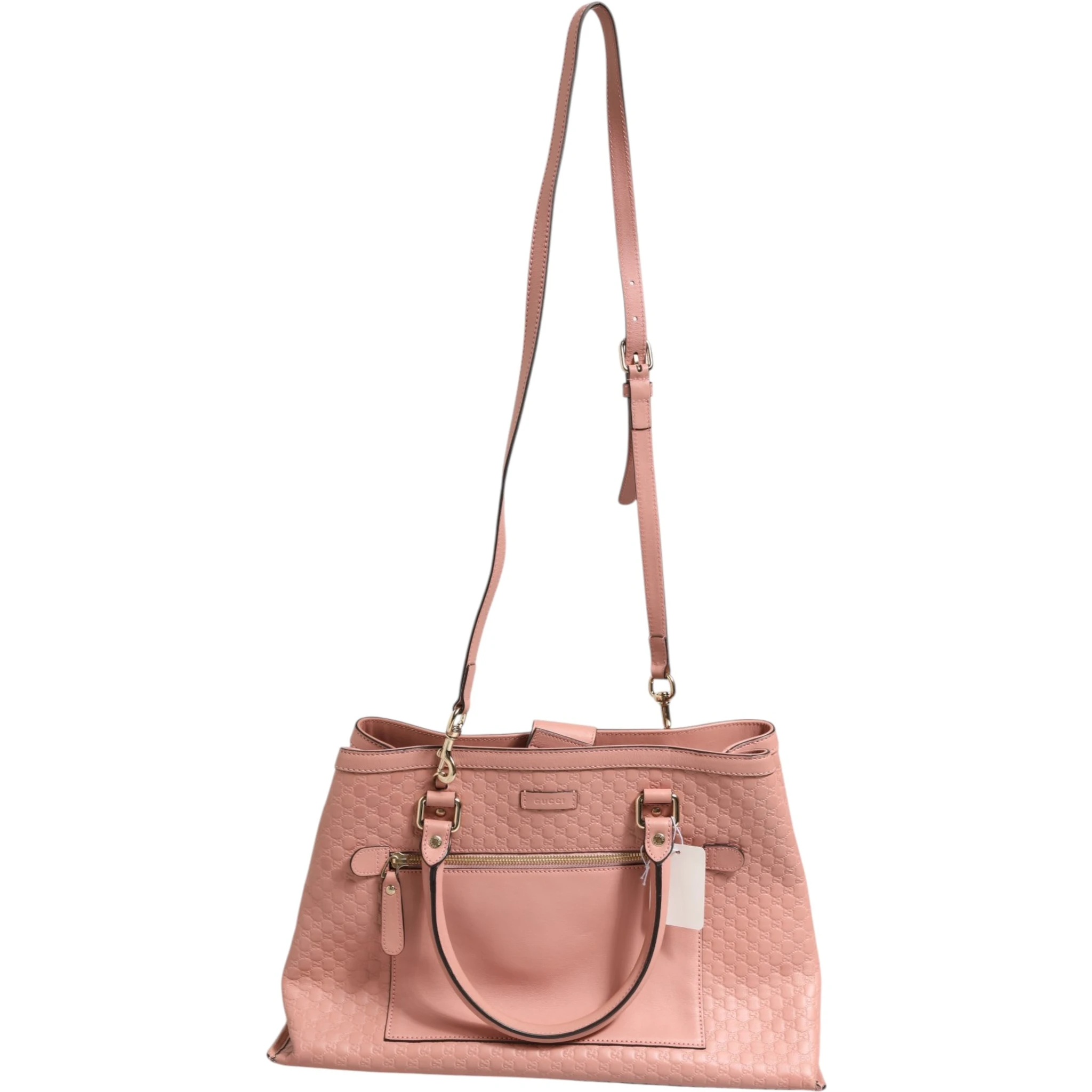 Microguccissima Leather Medium Tote Bag