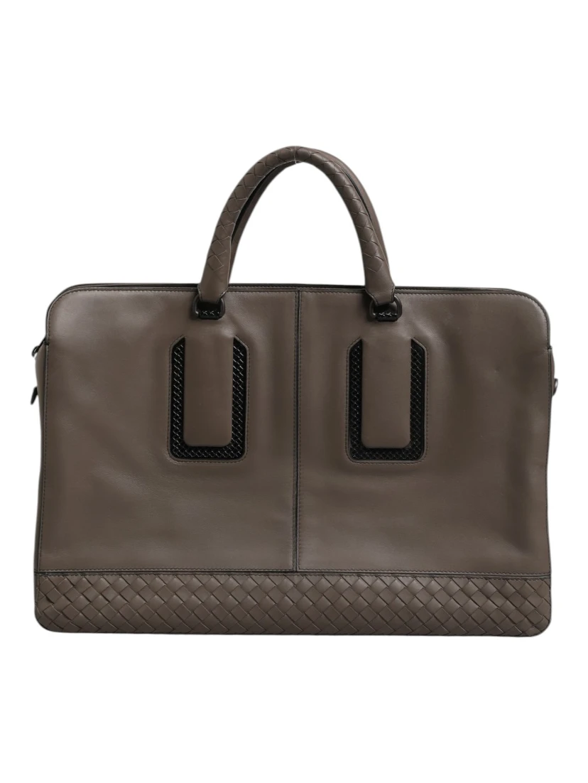 Getaway Intrecciato Leather Briefcase