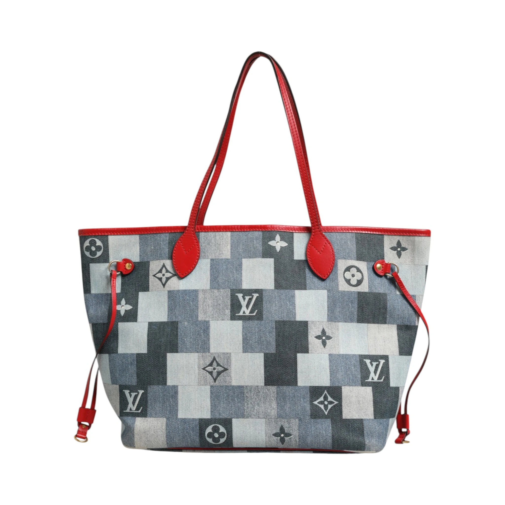 Neverfull Patchwork Monogram Denim Tote Bag