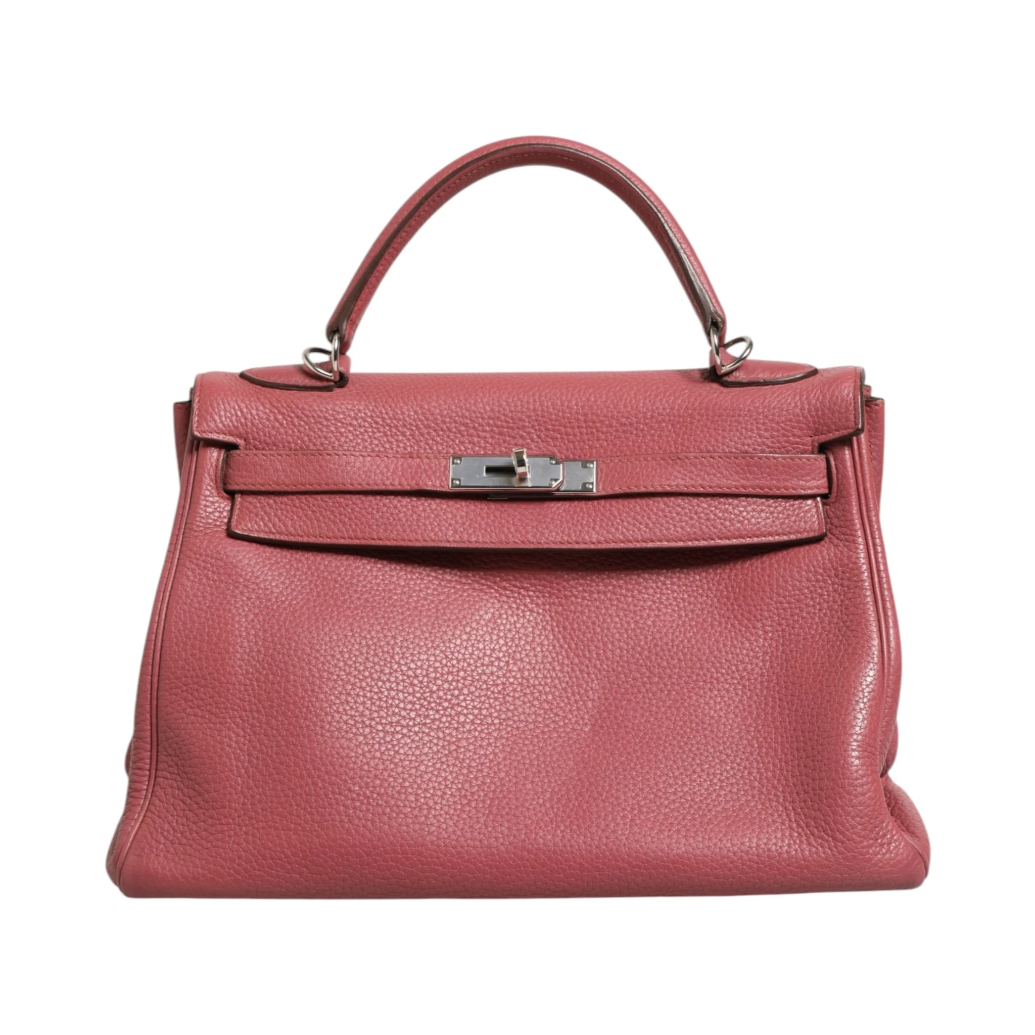 Kelly 32 Rouge H Togo Retourne Palladium