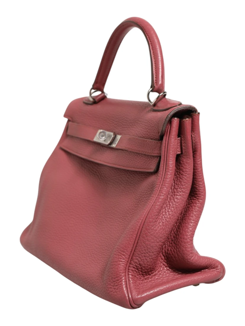 Kelly 32 Rouge H Togo Retourne Palladium
