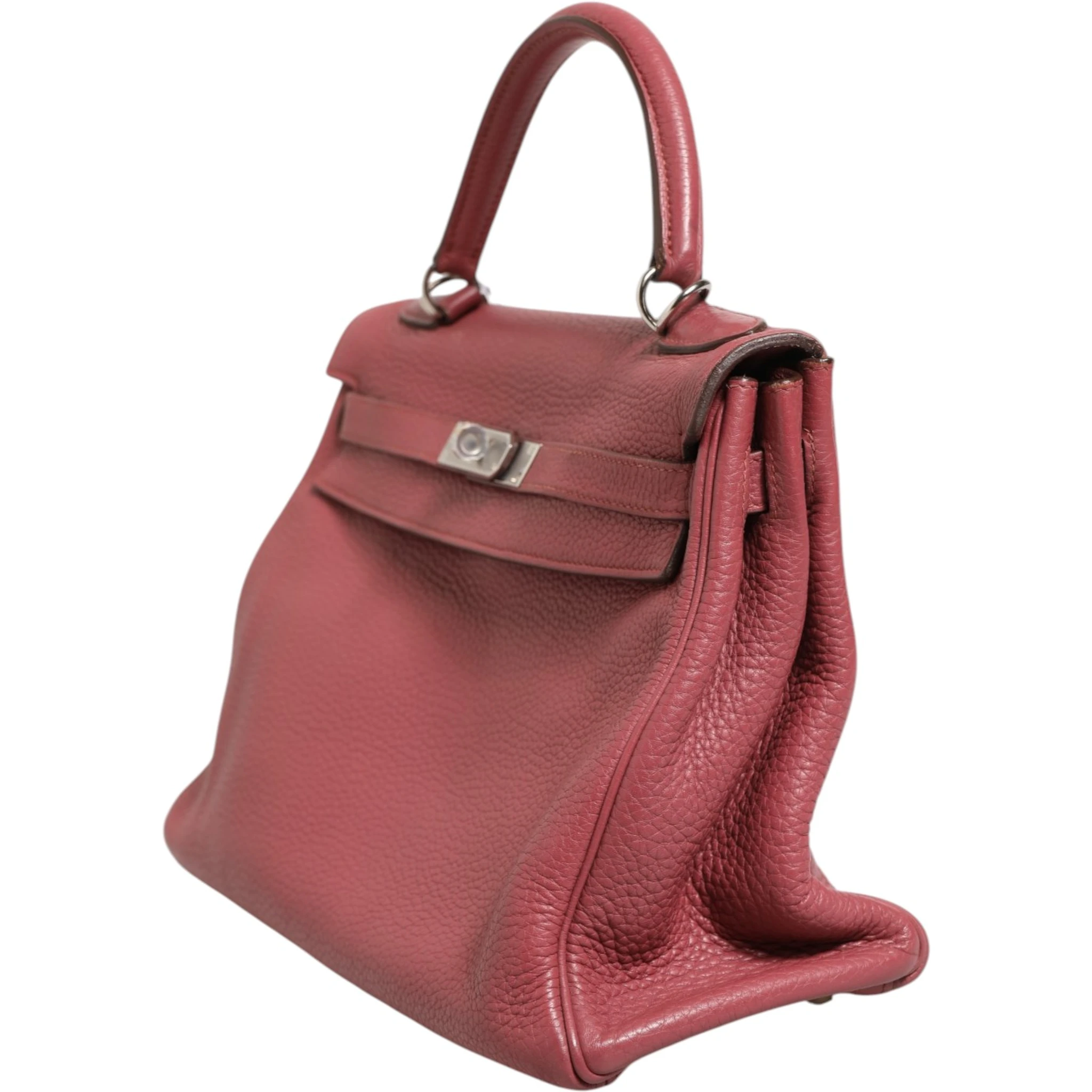 Kelly 32 Rouge H Togo Retourne Palladium