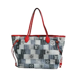 Neverfull Patchwork Monogram Denim Tote Bag