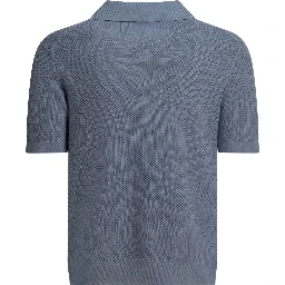 Cotton polo shirt without buttons
