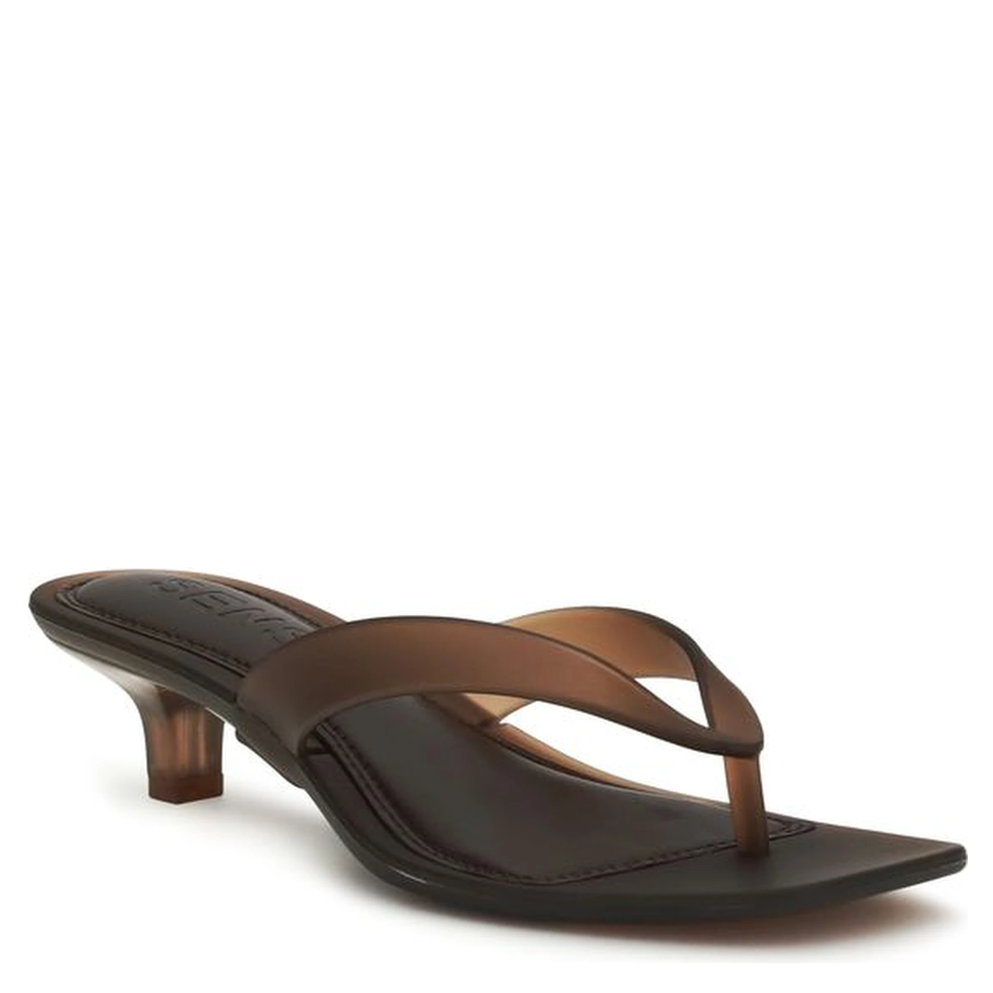Brown Pvc Flat Sandals