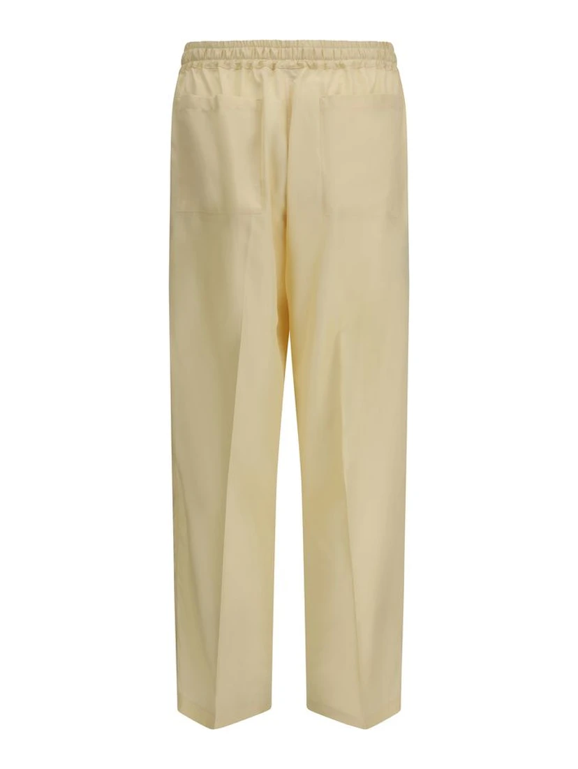 Bicolor Silk Pants