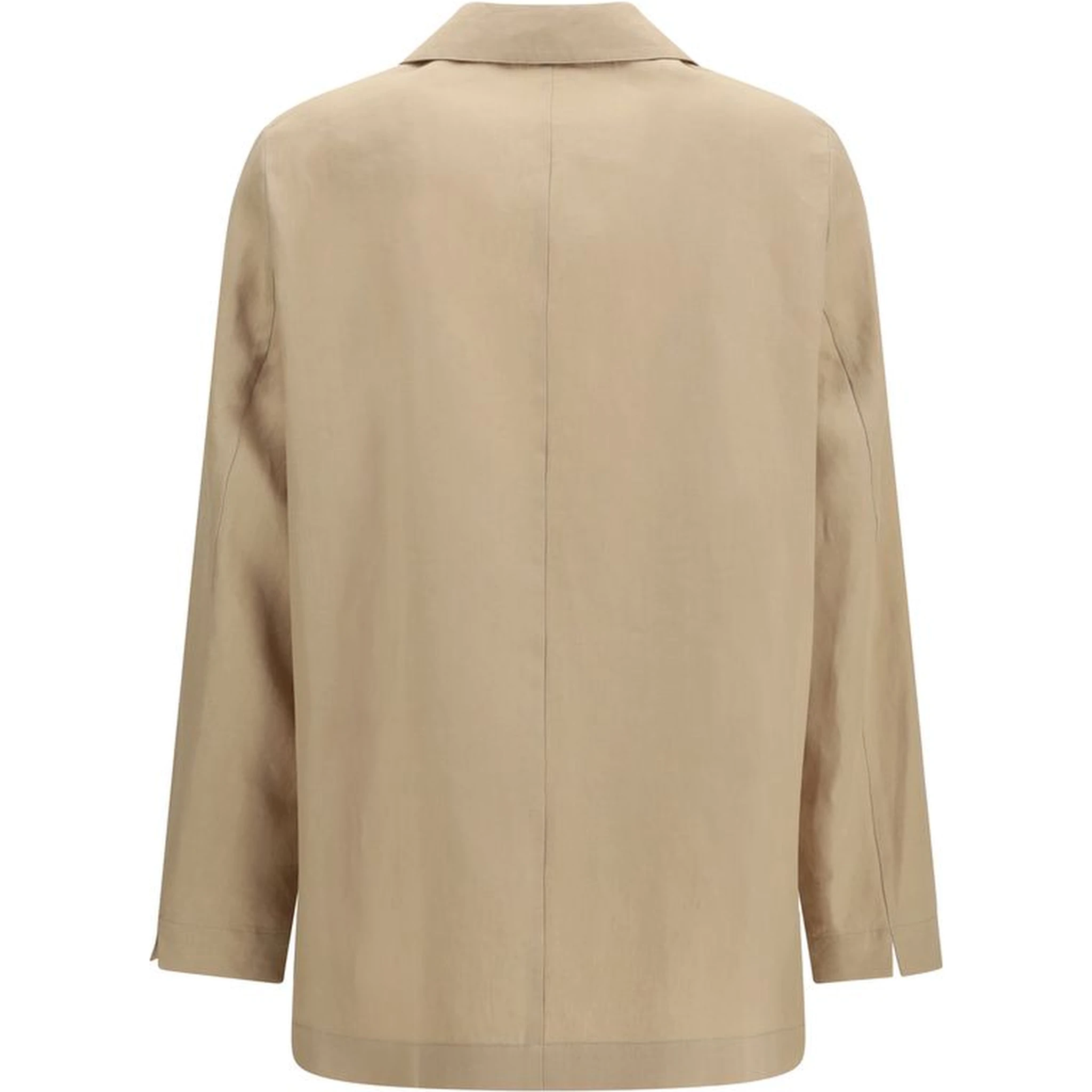 Beige Wool Oves Aries Full-Length Jacket
