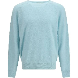 Blue Silk Sweatshirt