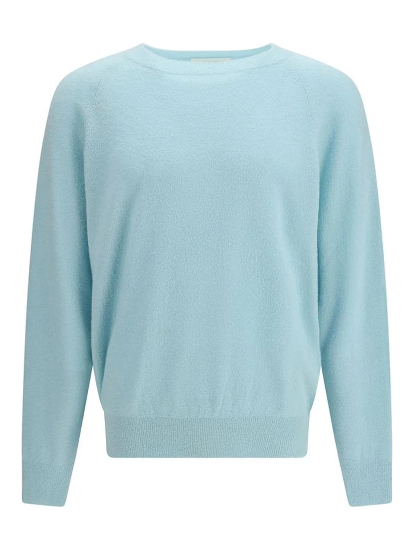 Blue Silk Sweatshirt