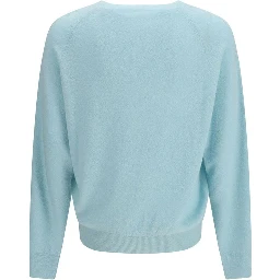 Blue Silk Sweatshirt