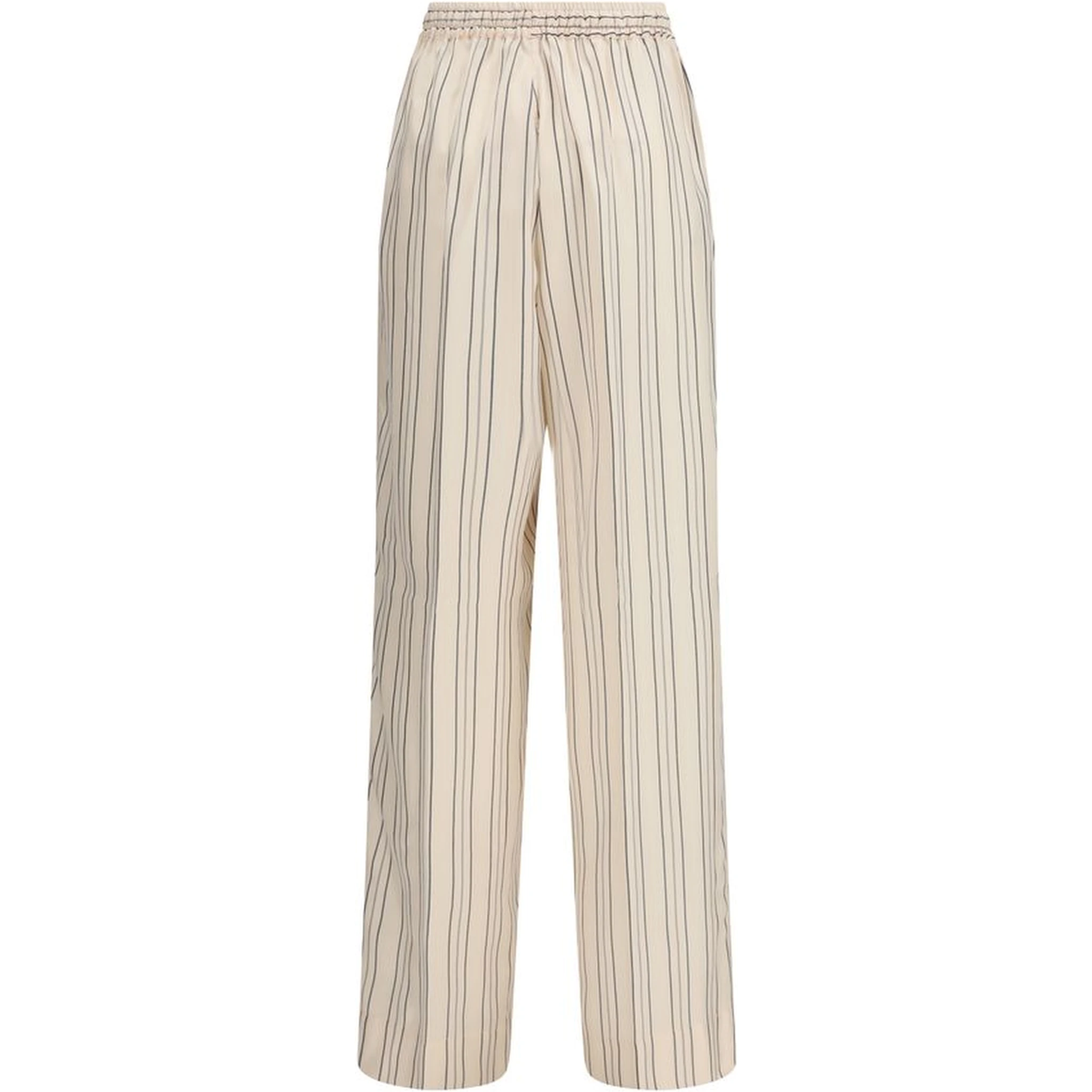 Multicolor Silk Casual Pants