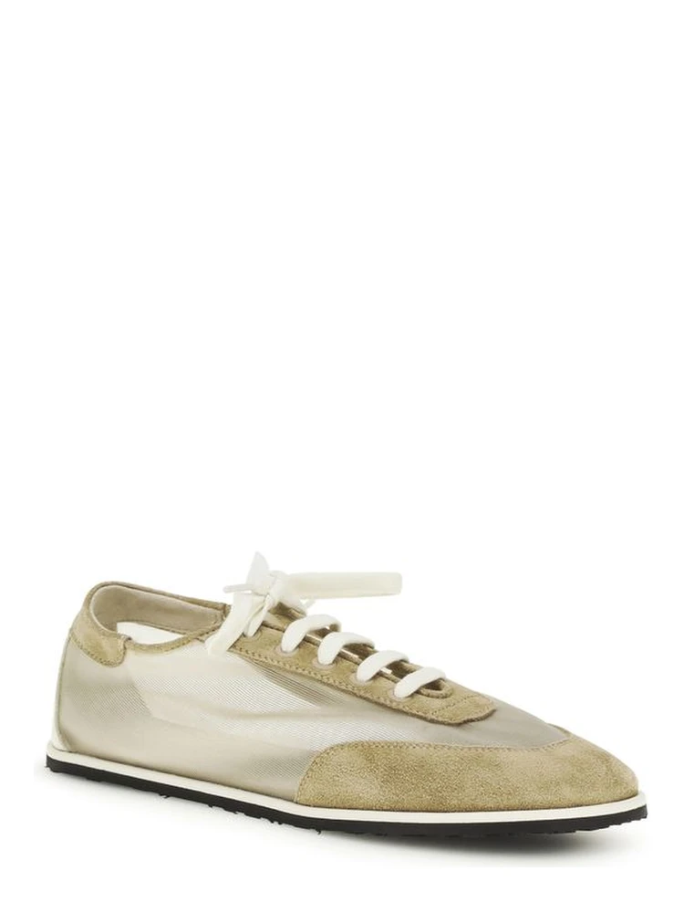 Beige Calf Leather Bos Taurus Low Top Sneakers alternative