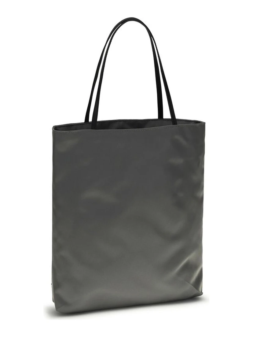 Gray Polyamide Shoulder Bag